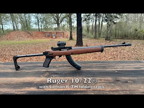 Shooting a Ruger 10/22® Tactical in the Samson B-TM folding stock