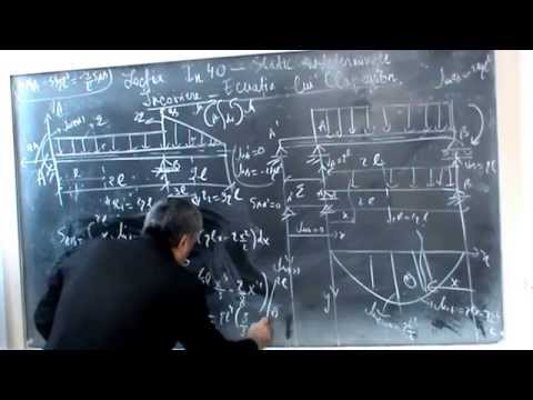 Lectia In 40 - Incovoiere  static nedeterminata - Clapeyron