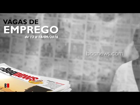 Vagas de Emprego de 12 a 18 de setembro