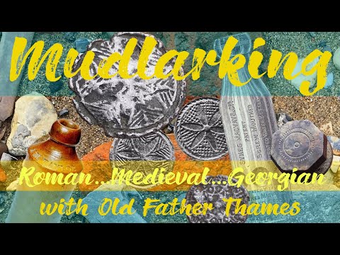 Mudlarking the River Thames at Low Tide! Medieval Token, Georgian Stud, Roman Fragments! 03.06.21