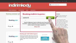 Booking.com indirim kodu