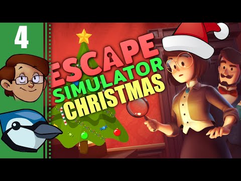 Let's Play Escape Simulator Co-op Part 4 - Santa's Workshop