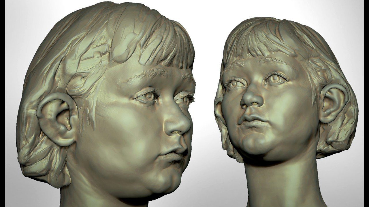 Video thumbnail for Girl with big ears - Process Timelapse by Ran Manolov