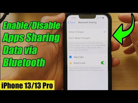 iPhone 13/13 Pro: How to Enable/Disable Apps Sharing Data via Bluetooth