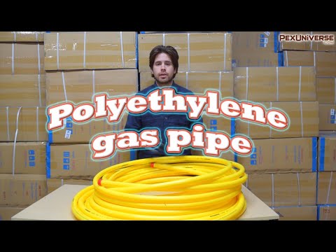 Pe gas pipe and everything you need to install it