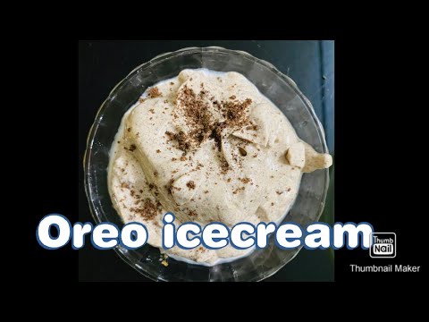 Oreo icecream |only 3 ingredients|easy icecream recipe|no egg |no maida