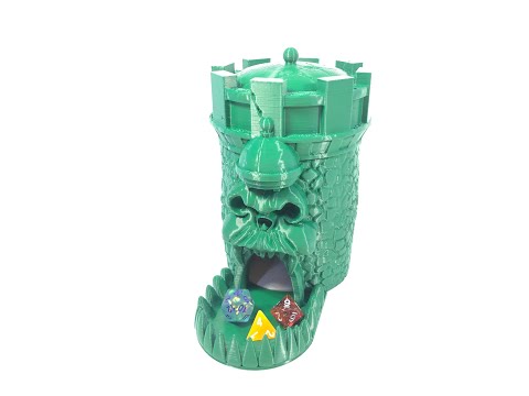 3D Printed CASTLE GRAYSKULL Dice Tower!