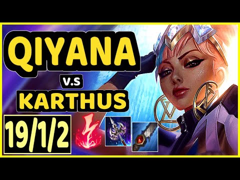 MINERVA (QIYANA) vs KARTHUS - 19/1/2 KDA JUNGLE CHALLENGER GAMEPLAY - BR