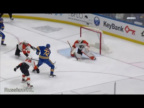 Ivan Fedotov allows 4 goals from 19 shots in his first NHL start vs Sabres (5 apr 2024)