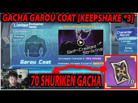 🔥🔥70X GACHA GAROU'S COAT [BAHAN KEEPSHAKE *3] LANGSUNG ULTRA ULTIMATE! - ONE PUNCH MAN:The Strongest