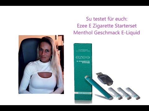 Ezee E Zigarette Starterset Menthol Geschmack E-Liquid Nikotinfrei Elektronische Verdampfer