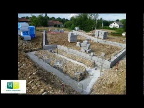 Les étapes de la construction d'une maison, des fondations au toit - steps of building a house
