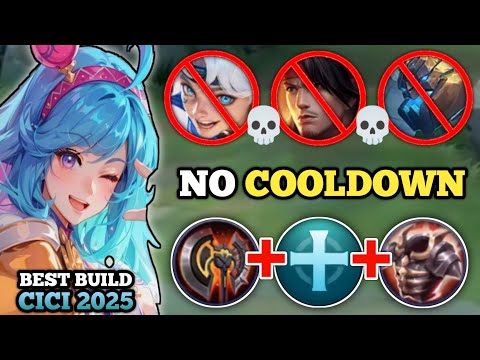 CICI NO COOLDOWN VS. META HEROES! (100% broken!💀) CICI BEST BUILD -MLBB
