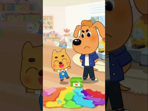 Dodo Tidak Mau Beres-Beres🧸🧹| Kebiasaan Baik | Kepala Polisi Labrador#labrador #shorts #kartun