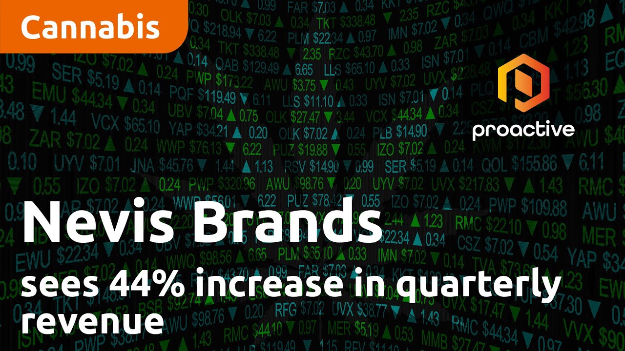 Nevis Brands releases financial numbers seeing a 44% increase in quarterly revenue