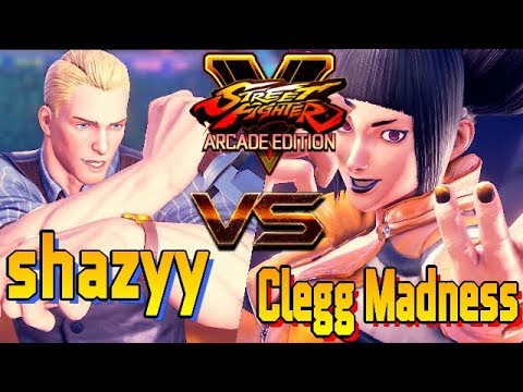 SFV/SF5 AE ☆ shazyy (Cody) VS  Clegg Madness (Juri) Street fighter V Arcade edition