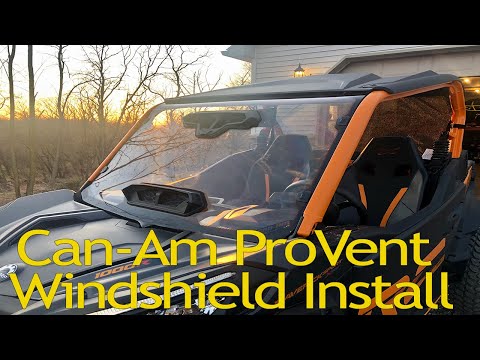 Assembly and Install: Can-Am ProVent Windshield on Maverick Sport X RC