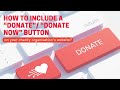 How To Include A Donate Donate Now Button On Your Charity Organisation S Website