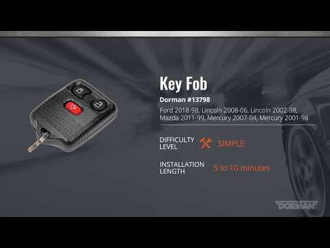 How to Program a Dorman Key Fob 13798 for Ford, Lincoln, Mercury, Mazda