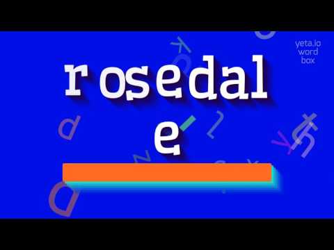 How to say "rosedale"! (High Quality Voices)