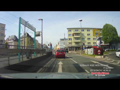 driving in Frankfurt am Main / Germany / april - may 2019 / road trip