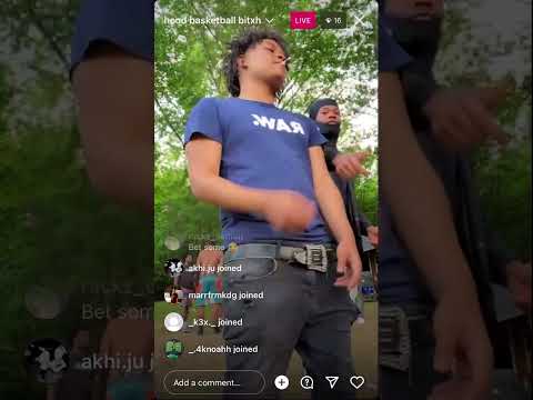 MarrOsama in Basketball hood on IG Live