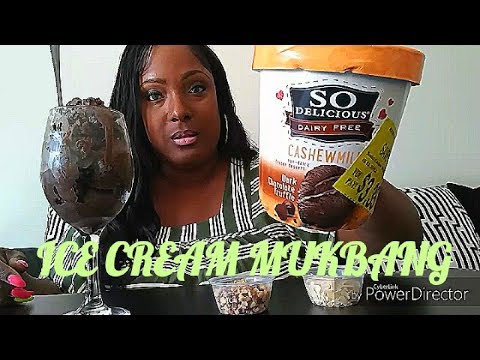 DARK CHOCOLATE TRUFFLE ICE CREAM MUKBANG | EATING SHOW | EAT WITH ME
