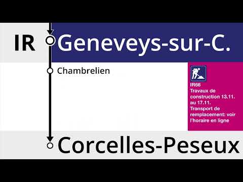 BLS Ansagen • IR66 • La Chaux-de-Fonds – Corcelles-Peseux
