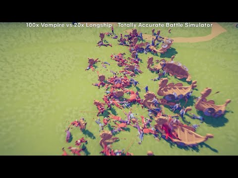 100x Vampire vs Every Units or Gods   Totally Accurate Battle Simulator