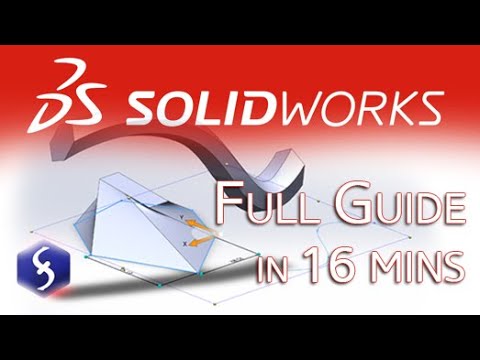 SolidWorks - Tutorial for Beginners in 16 MINUTES!  [ FULL GUIDE 2025 ]