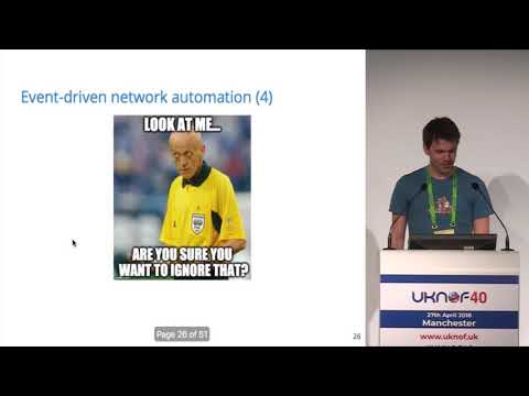 UKNOF40 - Event-driven network automation and orchestration