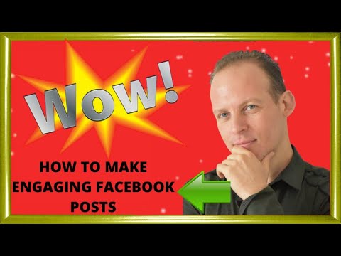 How to make good posts on Facebook that grab attention, likes, and get engagement Video