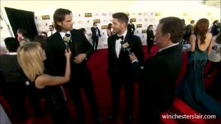 Jensen Ackles & Jared Padalecki - Critics Choice Awards 2014 Red Carpet