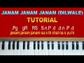 Janam Janam Janam Sath Chalna Yuhi Keyboard / HarmoniumTutorial By Vinod Girkar| Dilwale