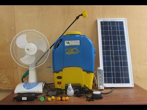 Solar Battery Sprayer with home UPS