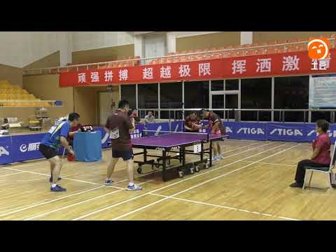 中青组决赛第3盘 南京浦口2队张英杰汤兵 vs 精英乒乓叶明辉袁磊 2018年第十四届