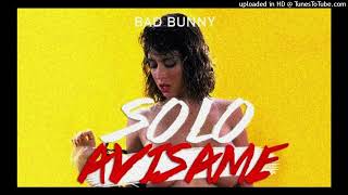Solo Avisame - Bad Bunny (Audio Oficial)