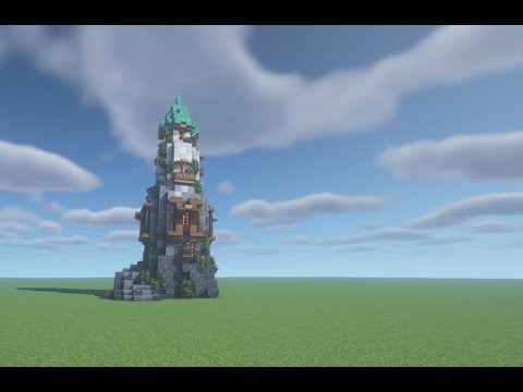 elimc123 - Minecraft 1.17 Medieval Wizard Tower Build Lapse  |  Building with Eli