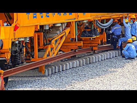 WOW! Amazing Modern Railway Track Laying Machine CPG500