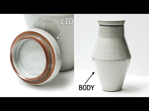 Making a Pottery Wheel Thrown Jar — Lid & Body (Part 1)