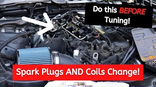 Replacing BMW B58 Spark Plugs AND Ignition Coils! (Tuning? YOU MUST Do This First!)