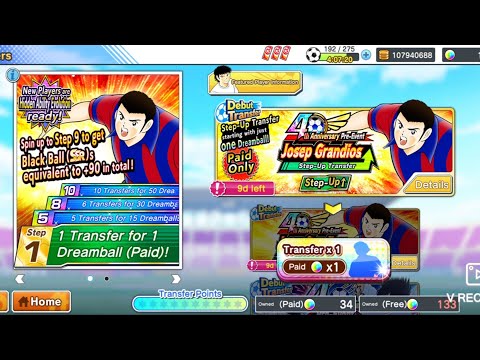 3 SSR Gacha 5 stepup Grandios Paid GG di Akun Utama||Captain Tsubatsa Dream Team
