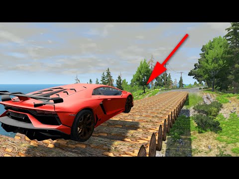 Cars vs Log Bridge #5 - BeamNG Drive | CRASHdriven