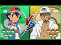 Pokemon Battle Pedia Ash Vs Professor Kukui
