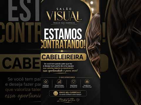 salão visual Campo formoso Bahia estamos contratando cabeleireiro Campo formoso Bahia