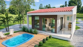 075c | Casa pequena e confortável de apenas 33m² | COM PISCINA |