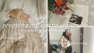 Preparing My Spring Capsule Wardrobe | Day In My Life *24 weeks pregnant*