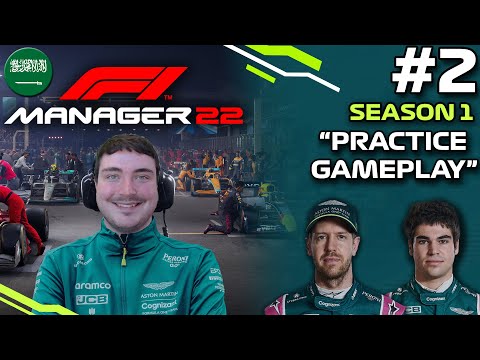 F1 MANAGER 22 | Aston Martin CAREER MODE #2 | PRACTICE GAMEPLAY | F1 Manager 2022 Road to Glory