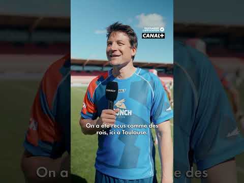 Le débrief des légendes après l’entraînement de la team France au Stade Toulousain 🎙️ #sports
