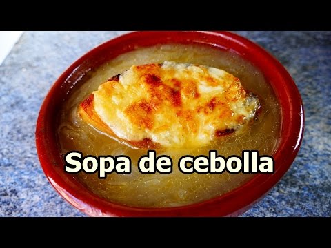 SOPA DE CEBOLLA GRATINADA - Recetas De Cocina Faciles y Rapidas y Economicas de hacer en casa